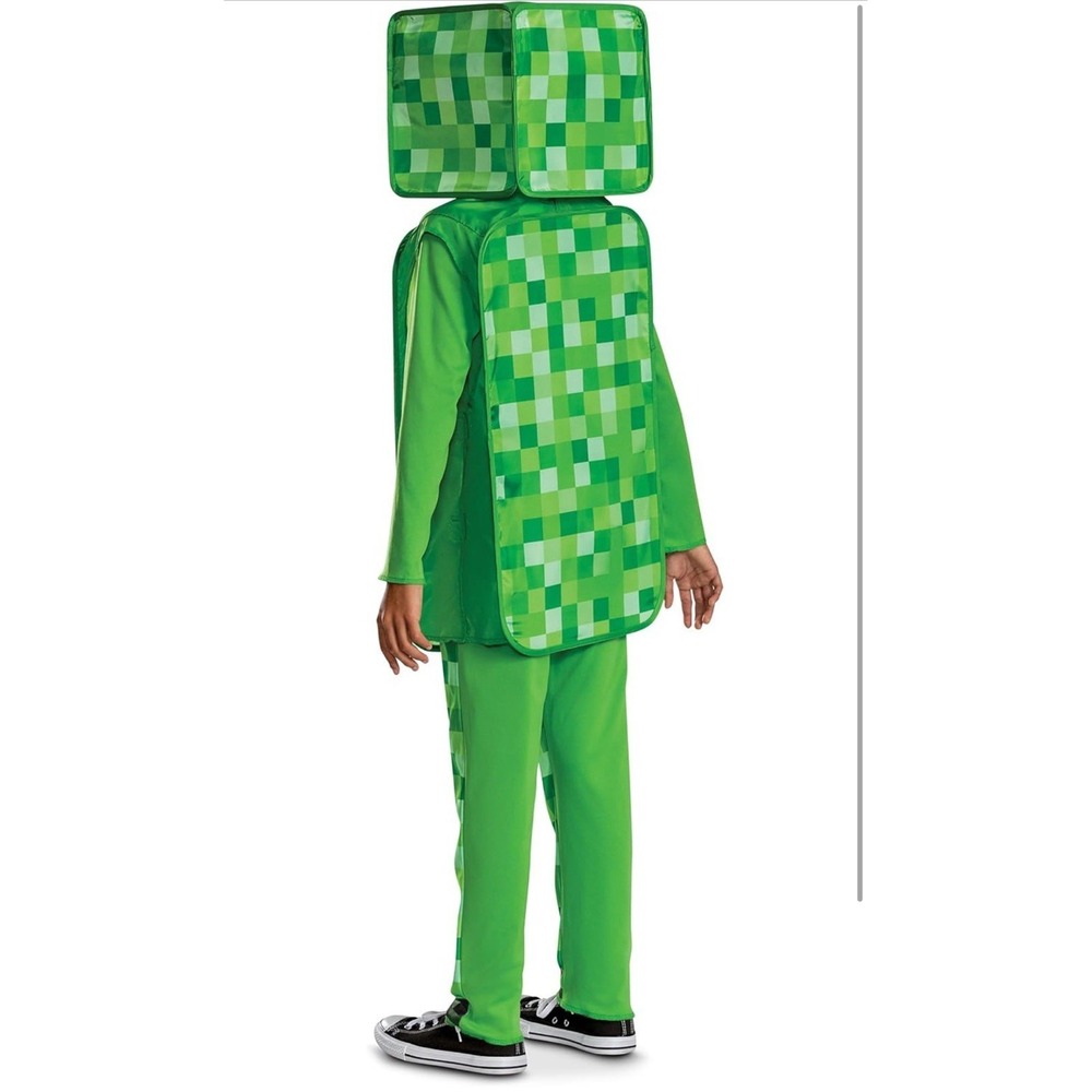 Minecraft 'Pop Out' Creeper Classic Costume boys size 4-6 - Picture 2 of 7